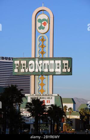 Frontier Hotel Las Vegas 230 Hotel und die wichtigsten Orte in Las Vegas der schönste Ort in Las Vegas Stockfoto