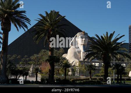 Luxor Hotel Las Vegas 279 Hotel und die wichtigsten Orte in Las Vegas der schönste Ort in Las Vegas Stockfoto