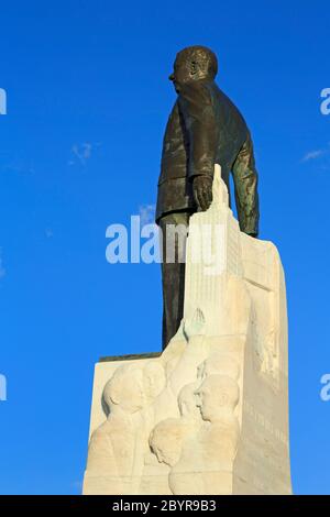 Huey Long Denkmal, State Capitol Building, Baton Rouge, Louisiana, USA Stockfoto