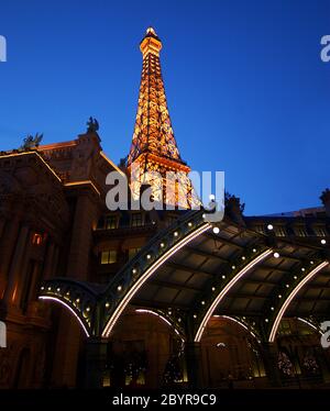 Montecarlo Hotel Las Vegas 444 Hotel und die wichtigsten Orte in Las Vegas der schönste Ort in Las Vegas Stockfoto