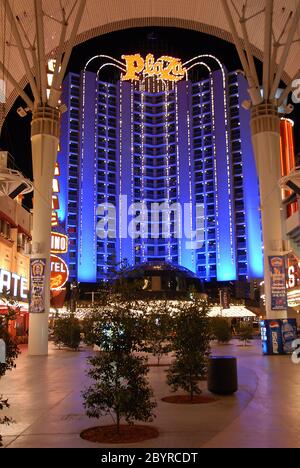 Plaza Hotel Fremont Las Vegas 475 Hotel und die wichtigsten Orte in Las Vegas der schönste Ort in Las Vegas Stockfoto