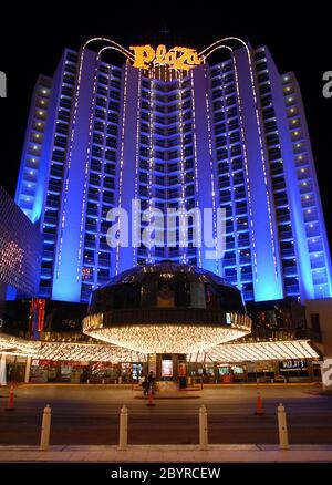 Plaza Hotel Fremont Las Vegas 476 Hotel und die wichtigsten Orte in Las Vegas der schönste Ort in Las Vegas Stockfoto