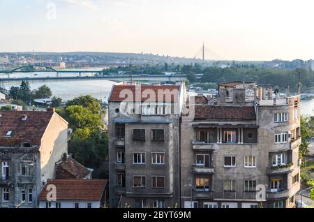 Freizeit und Tourismus auf den Straßen von Belgrad (Belgrad), Serba Stockfoto