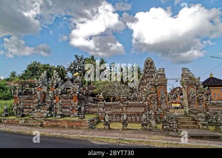 Sidan, Bali Island, Indonesien. Mai 2019. Der Pura Dalem Sidan in Gianyar wird auch Tempel der Todesritter genannt. Stockfoto