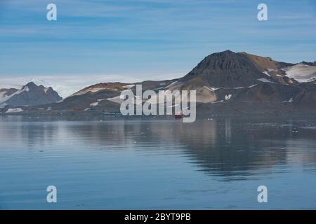 Comandante Ferraz Antarctic Station, die brasilianische Forschungsstation auf der King George Island auf den Südshetland-Inseln, Antarktis. Stockfoto