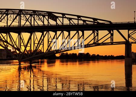 Straße Brücke, Shreveport, Louisiana, USA Stockfoto