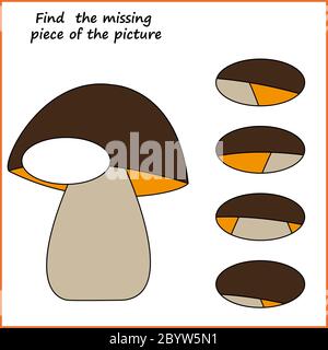 Arbeitsblatt für Kinder. Bildung Puzzle-Spiel. Kinder Aktivität Stock Vektor