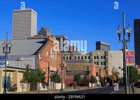 Magazin-Straße, Speicherstadt, New Orleans, Louisiana, USA Stockfoto