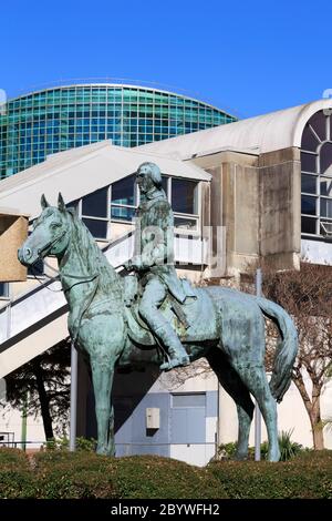 Bernardo de Galvez Statue, Central Business District, New Orleans, Louisiana, USA Stockfoto