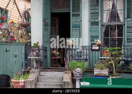 Haus in Chartres Street, French Quarter, New Orleans, Louisiana, USA Stockfoto