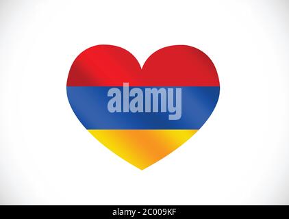 Fahne von Armenien Themen Design-Idee Stockfoto