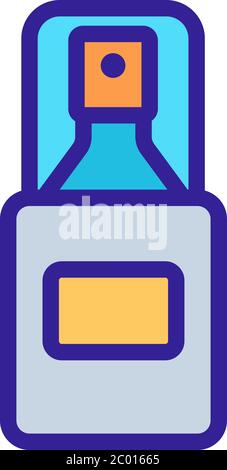 Make-up entfernen Hautpflege Spray Symbol Vektor Umriss Illustration Stock Vektor
