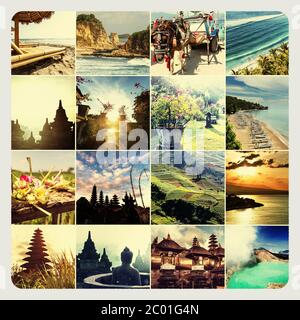 Indonesien-collage Stockfoto