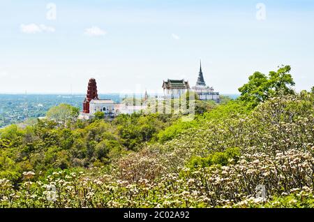 Pagode auf dem Berg in Phra Nakhon Khiri Tempel Stockfoto