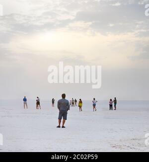 Die dramatische und geheimnisvolle Szene in Salt Lake City Stockfoto