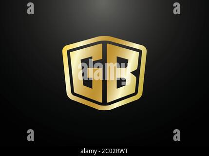 Anfangsmonogramm Buchstabe GB Logo Design Vektor-Vorlage. Logo-Design für GB-Buchstaben Stock Vektor