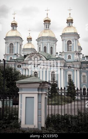 St. Nicholas Marine Cathedral . St. Petersburg. Stockfoto
