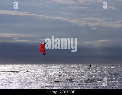 Kitesurfen Stockfoto