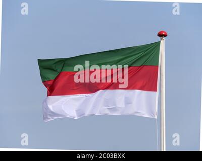 Flagge von helgoland Stockfoto