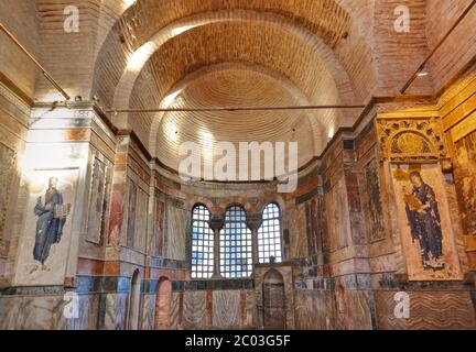 Mosaik Interieur in Chora-Kirche in Istanbul Türkei Stockfoto