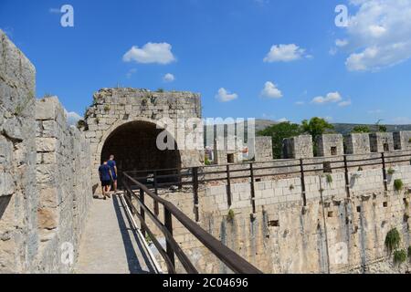 Turm Kamerlengo Festung in Trogir, Kroatien. Stockfoto