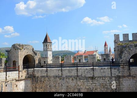 Turm Kamerlengo Festung in Trogir, Kroatien. Stockfoto