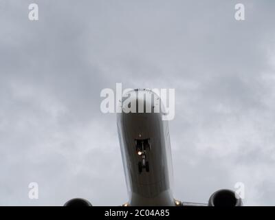 C-Series A220 Abheben am Flughafen Zürich Stockfoto
