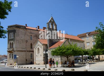 Kirche Johannes des Täufers in Trogir, Kroatien Stockfoto