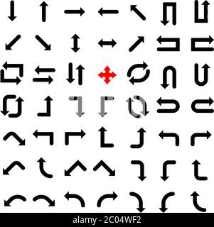 Pfeil Isolierte Symbol Vektor Illustration Stock Vektor