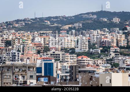 Byblos, größte Stadt im Libanongebirge Stockfoto