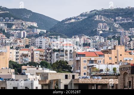 Byblos, größte Stadt im Libanongebirge Stockfoto