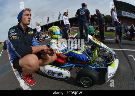 Lando Norris Kart Karriere 2013. Stockfoto