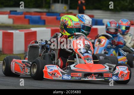 Lando Norris Kart Karriere 2013. Stockfoto