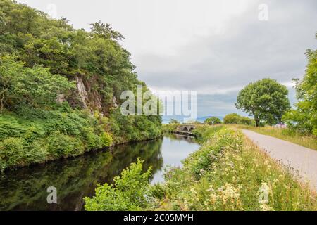 Crinan Canal, Lochgilphead, Schottland, Großbritannien Stockfoto