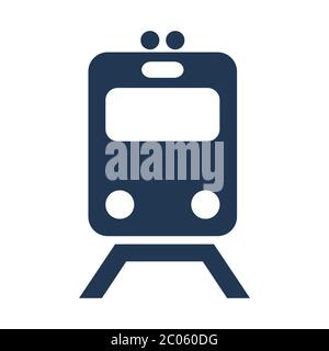 Metro Zug, U-Bahn-Transport Vektor-Symbol flach isoliert Illustration Stock Vektor