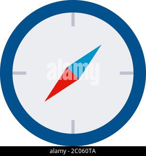 Seekompass Vektor-Symbol flach isoliert Stock Vektor