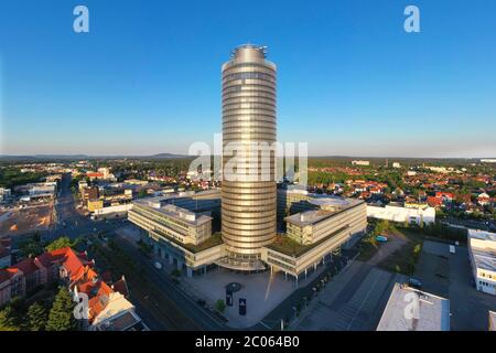 Gebäudekomplex, Business Tower Nürnberg, BTN, Höhe 135m, Nürnberger Versicherung, Ostendstr. 100, Kreis Tullnau, Nürnberg, Mittelfranken, Stockfoto