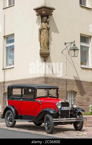 Oldtimer Ford Modell A, Baujahr ca. 1927, Probstei Johannesberg, Fulda, Hessen, Deutschland Stockfoto