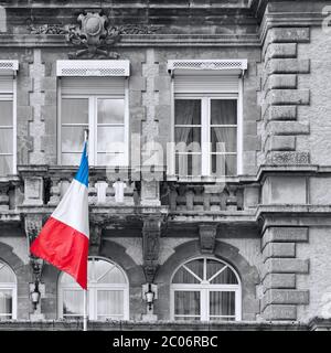Französische Flagge Stockfoto