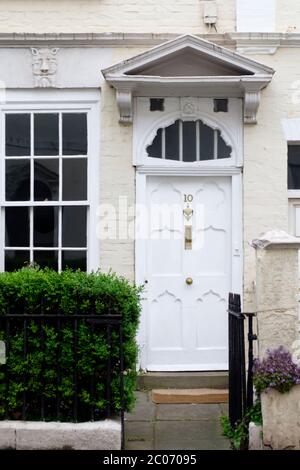 Nr. 10 Guinea Street Bristol. Wie in der BBC-Sendung 'A House through time' von Davis Olusoga gezeigt. Es wurde von Kapitän Edmund Saunders wh gebaut Stockfoto