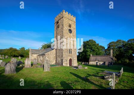 Buckland in the Moor Church, Buckland in the Moor, Dartmoor National Park, Devon, England, Vereinigtes Königreich Stockfoto