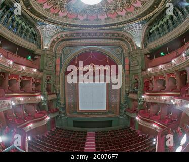 Das Innere des Grand Theatre, Leeds, West Yorkshire, Nordengland, Großbritannien, im Jahr 1996 Stockfoto