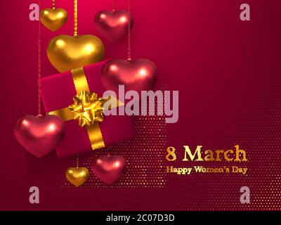 Happy Womens Day Vektor-Illustration. Stock Vektor