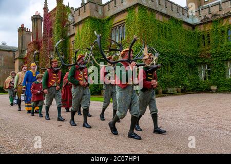 Äbte Bromley Horn Dance, Äbte Bromley, Staffordshire, England, Vereinigtes Königreich Stockfoto