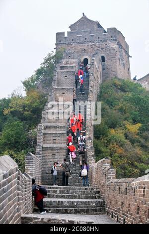 Die Chinesische Mauer von Jinshanling bis Simatai bei Peking, China, Asien. 28/9/2011. Foto: Stuart Boulton/Alamy Stockfoto