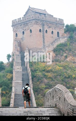 Die Chinesische Mauer von Jinshanling bis Simatai bei Peking, China, Asien. 28/9/2011. Foto: Stuart Boulton/Alamy Stockfoto