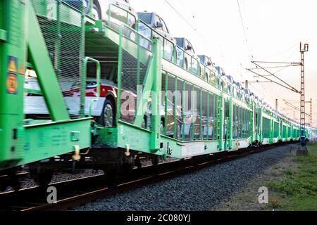 Schienengüterverkehr sichert die Versorgung in der Coronakrise. Köln, 16.04.2020 Stockfoto