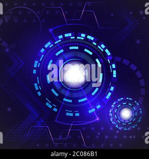 Abstrakt High-Speed-Internet-Technologie Hintergrund. Digitaler Techno Stock Vektor