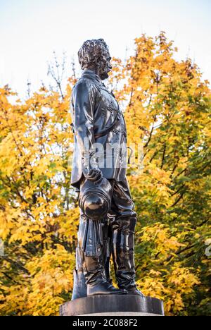 Statue von Colin Campbell, Feldmarschall Lord Clyde auf dem George Square, Glasgow, Schottland Stockfoto