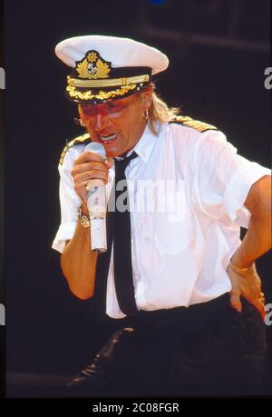 Rod Stewart im Konzert im Earl's Court, London 19. September 1986 Stockfoto